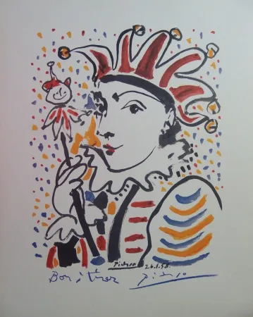 Litografia Picasso - Carnaval : le fou
