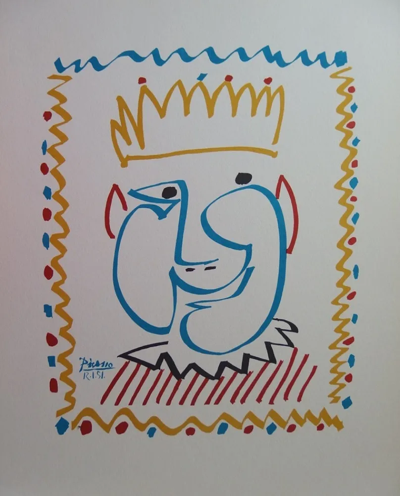Litografia Picasso - Carnaval : le roi