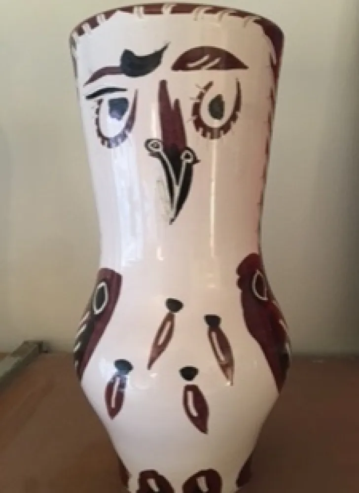 Ceramica Picasso - Chouette marron/noir
