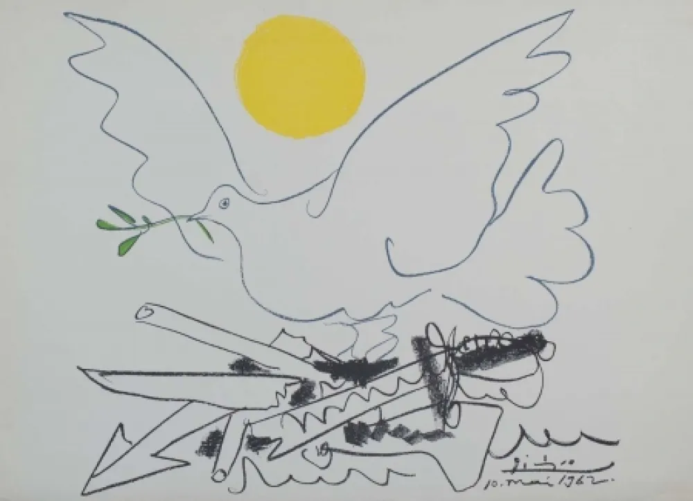 Litografia Picasso - Colombe de l´Avenir