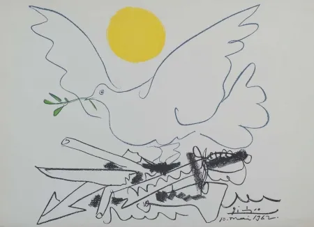 Litografia Picasso - Colombe de l´Avenir