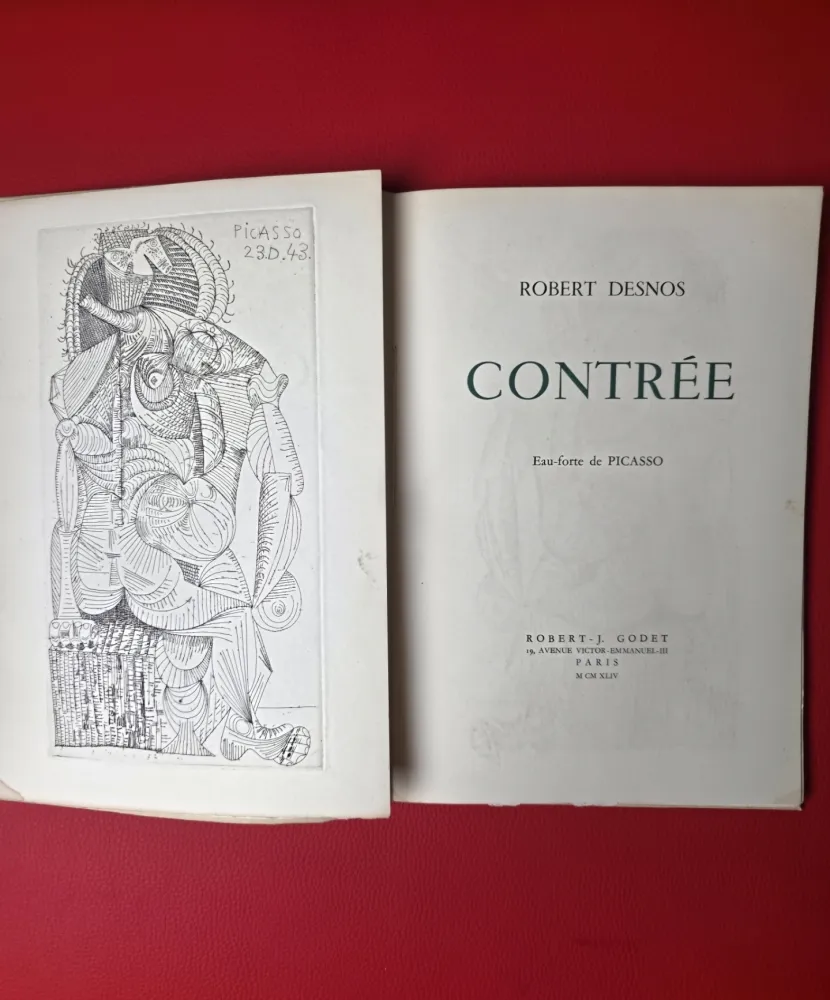 Libro Illustrato Picasso - Contrèè - Robert Desnos