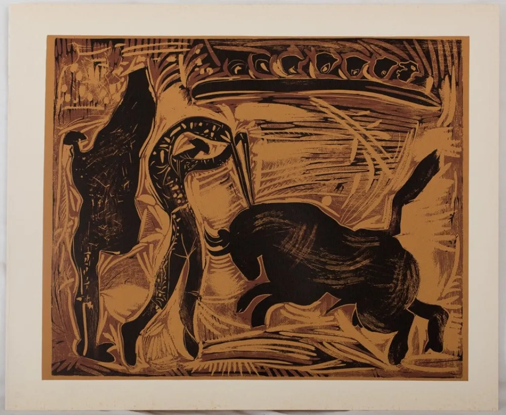 Linoincisione Picasso - Corrida, les banderilles