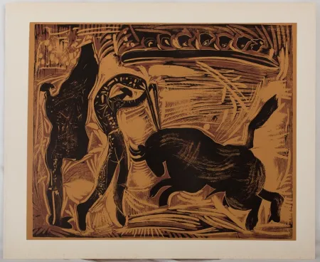Linoincisione Picasso - Corrida, les banderilles