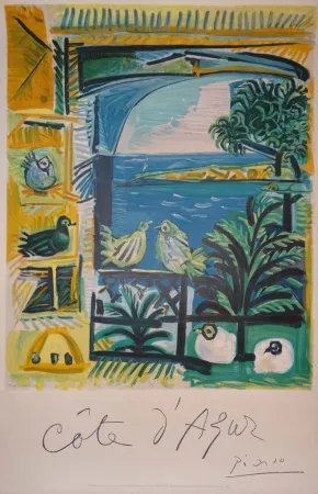 Litografia Picasso - Côte d'Azur