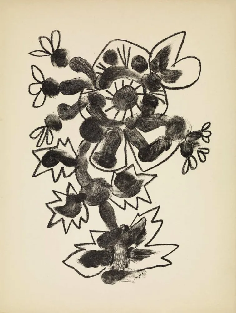 Litografia Picasso - De mémoir d'homme, Planche VI