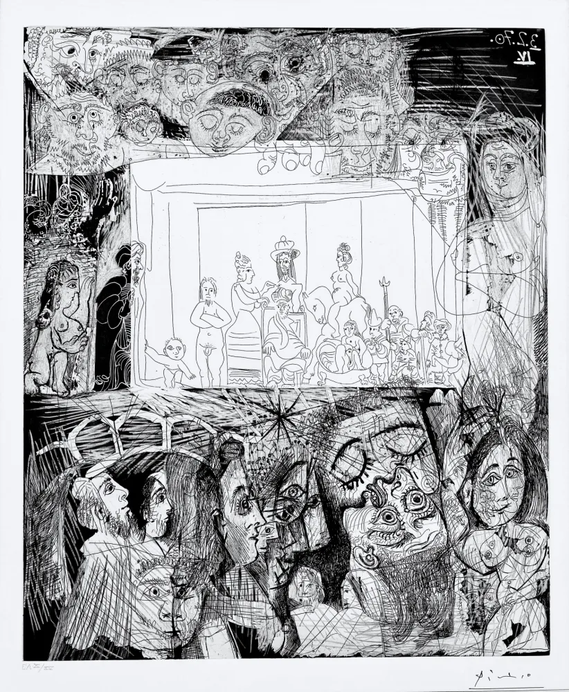 Acquatinta Picasso - Ecce Homo, d'Apres Picasso