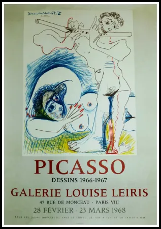 Manifesti Picasso - EXPO 1968 GALERIE LOUISE LEIRIS