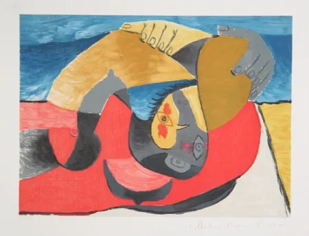 Litografia Picasso - Femme Couchee