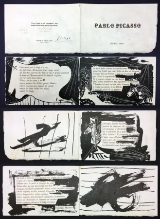 Libro Illustrato Picasso - Georges Hugnet : PABLO PICASSO (Paris, 1941). 