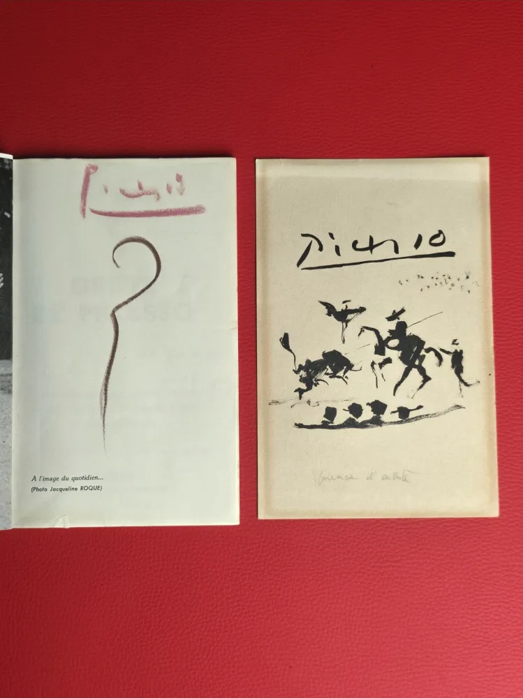 Libro Illustrato Picasso - Griffes de Picasso- signed /original drawing/dedicated