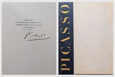 Non Tecnico Picasso -  Habd-Signed Rare Exceptional Artbook-pencil signed by Picasso artbook  Picasso: The Recent Years, 1946