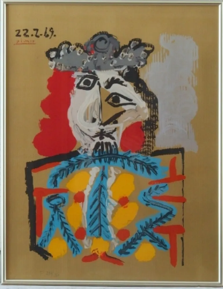 Litografia Picasso - Imaginary portrait