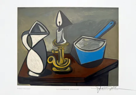 Incisione Su Legno Picasso - La Casserole Émaillée