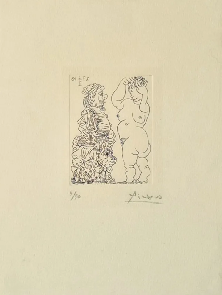 Incisione Picasso - La Celestine, from Série 347