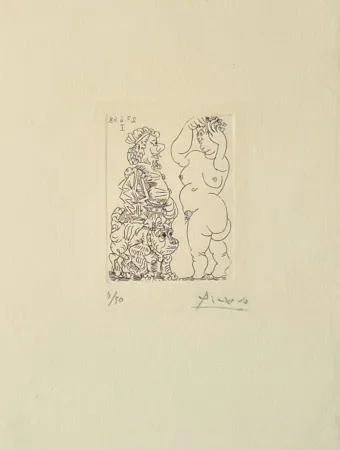 Incisione Picasso - La Celestine, from Série 347