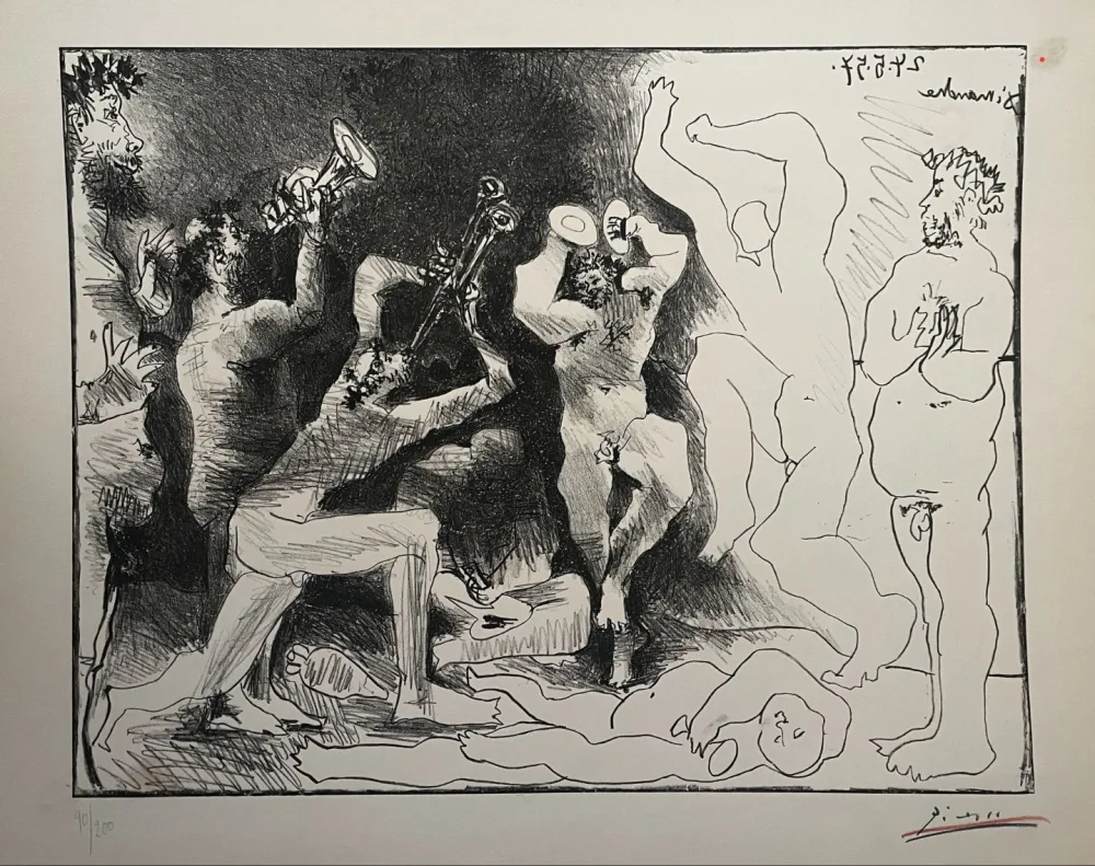 Litografia Picasso - La danse des faunes 1957