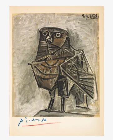 Libro Illustrato Picasso - La Guerre et la Paix. Signé 