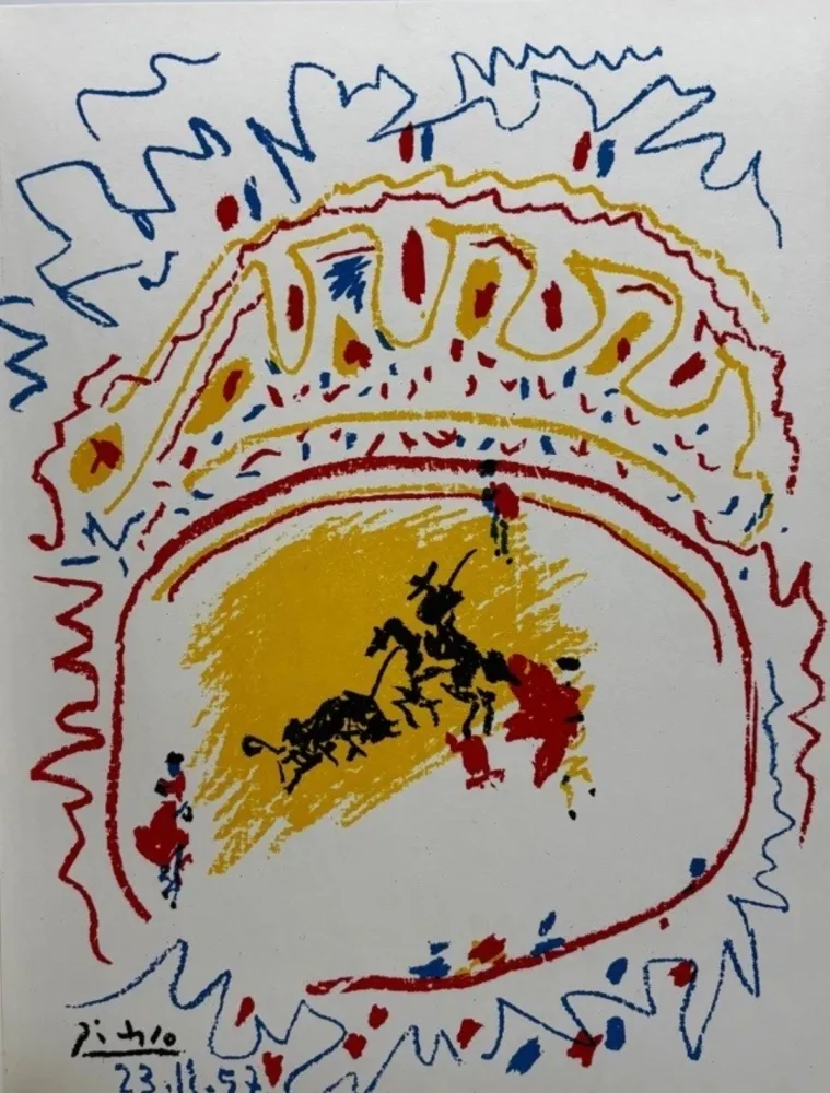 Litografia Picasso - La petite Corrida 1957