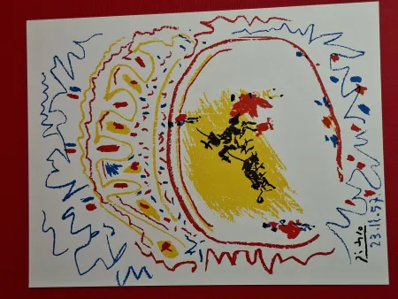 Litografia Picasso - La Petite Corrida 1957