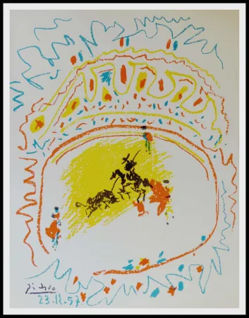 Litografia Picasso - La Pique (Corrida) 