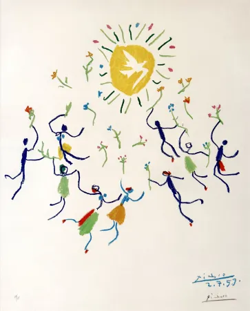 Litografia Picasso - La ronde de la jeunesse