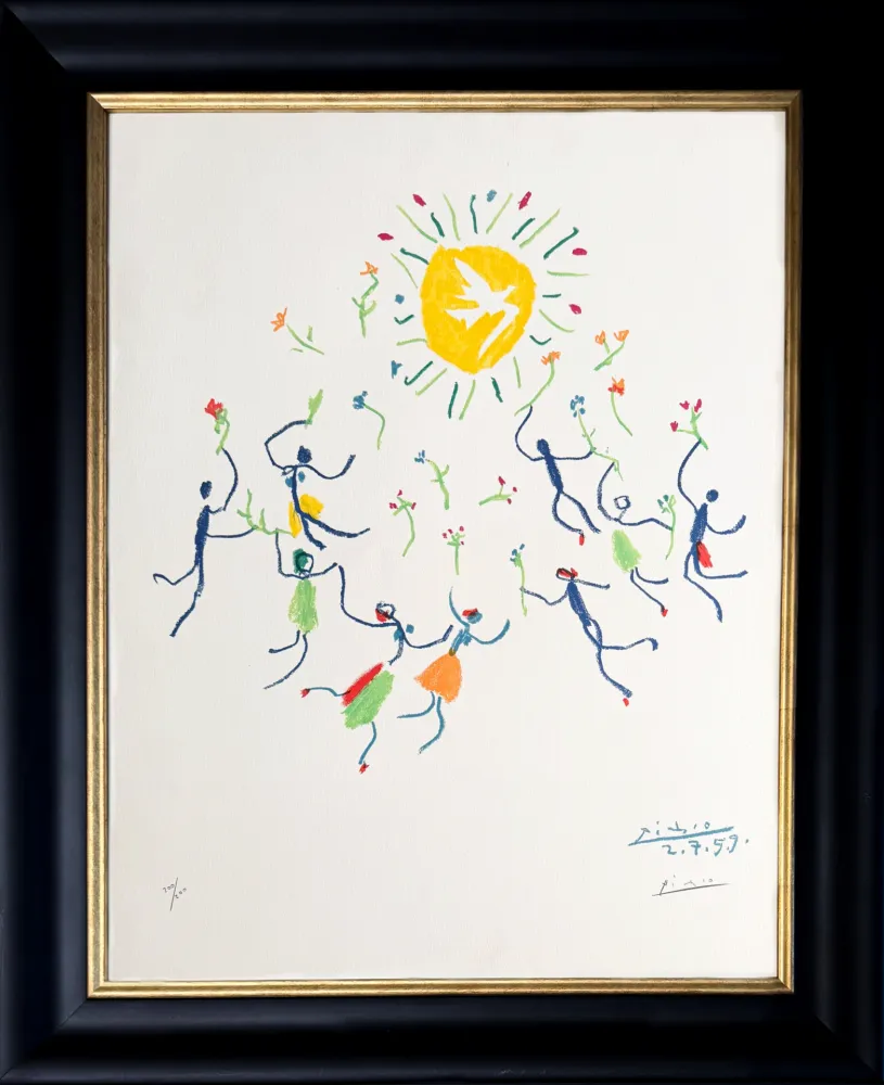 Litografia Picasso - La Ronde de l'amitié