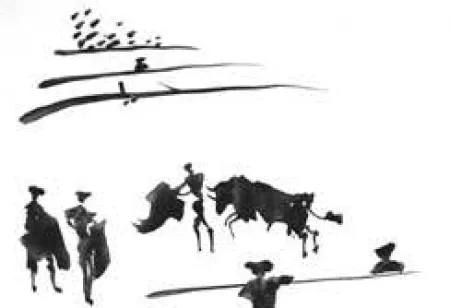 Acquatinta Picasso - La Tauromaquia portfolio