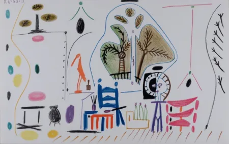 Litografia Picasso - L'Atelier de La Californie #5