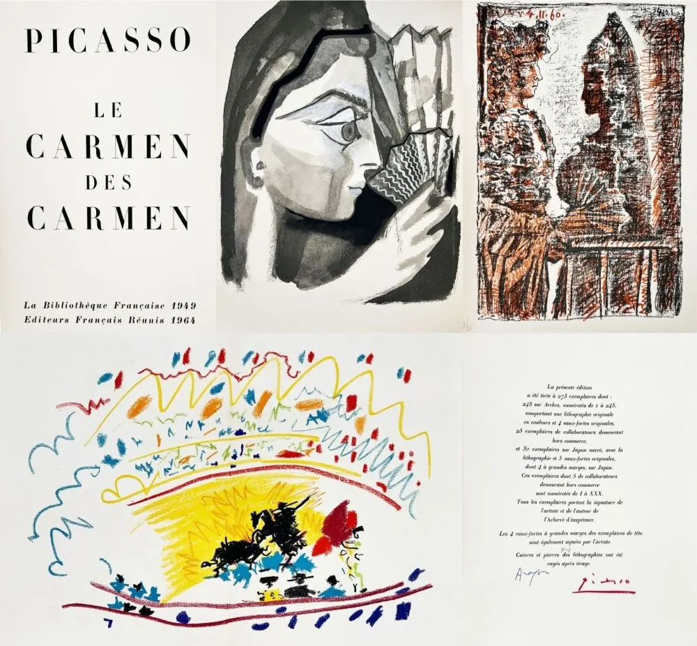 Acquatinta Picasso - Le Carmen des Carmen