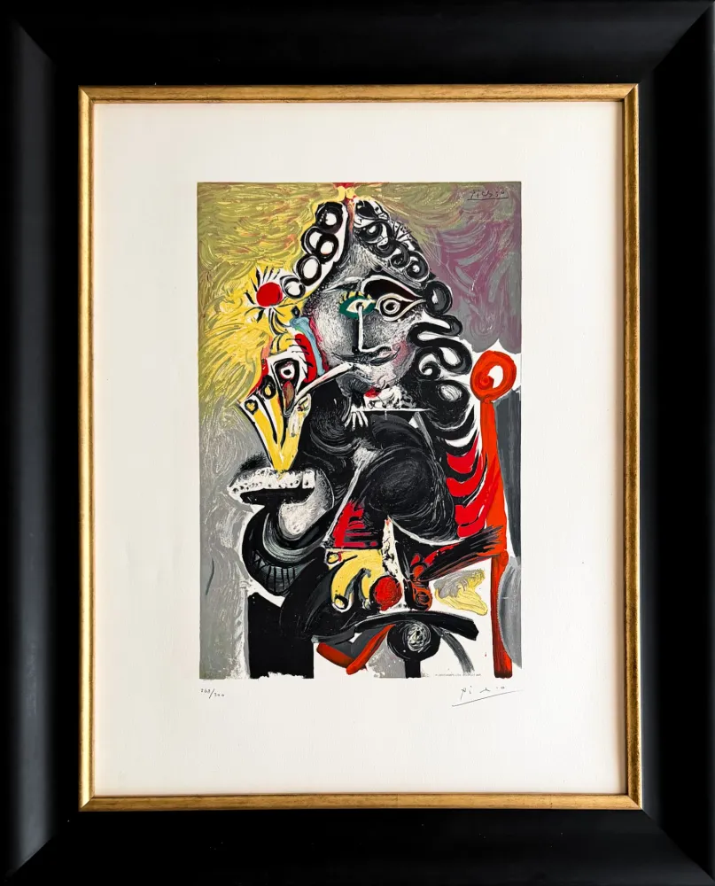 Litografia Picasso - Le cavalier 