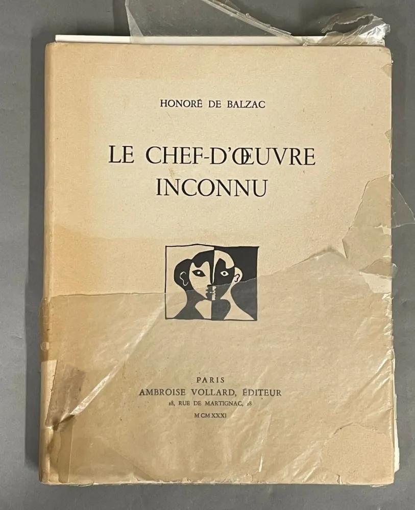 Incisione Su Legno Picasso - Le Chef‑d’œuvre inconnu