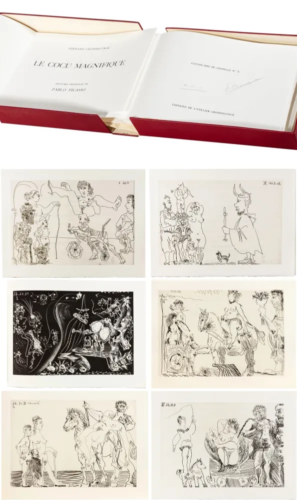 Libro Illustrato Picasso - LE COCU MAGNIFIQUE. 12 eaux-fortes et aquatintes originales de Picasso (1968)