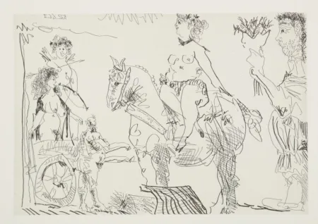 Incisione Picasso - Le Cocu magnifique