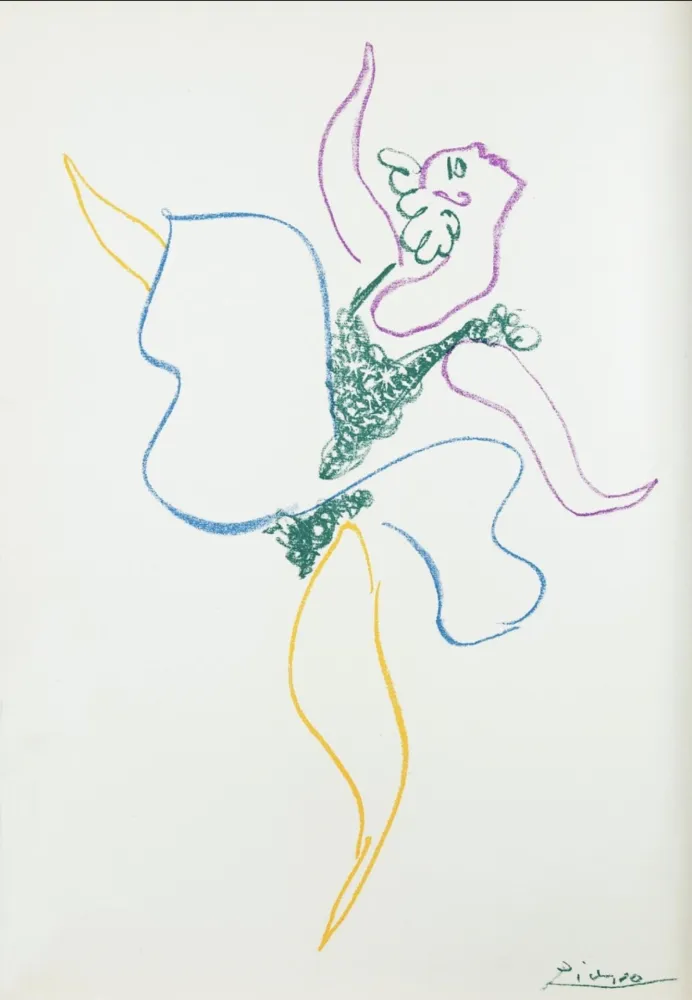 Litografia Picasso - Le Danseuse/Ballerina /Boris kochno-Le Ballet