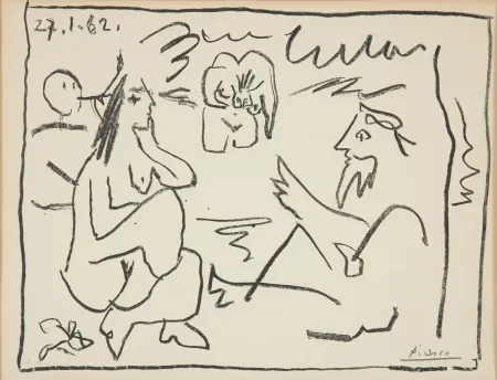 Litografia Picasso - Le Déjeuner sur l’herbe (Les Déjeuners) Épreuves d’Artiste