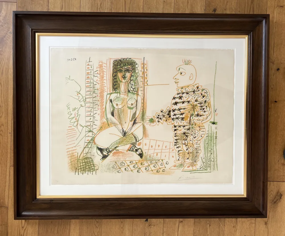 Litografia Picasso - Le Peintre et son Modèle