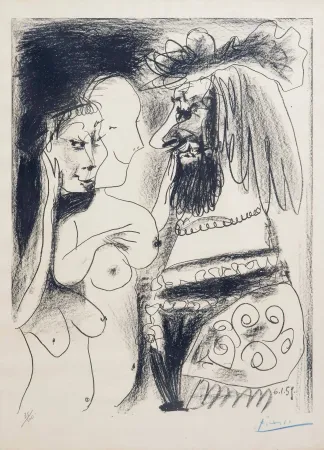 Litografia Picasso - Le vieux Roi