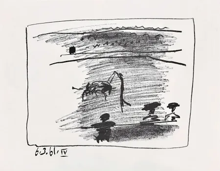 Litografia Picasso - Les Banderillas