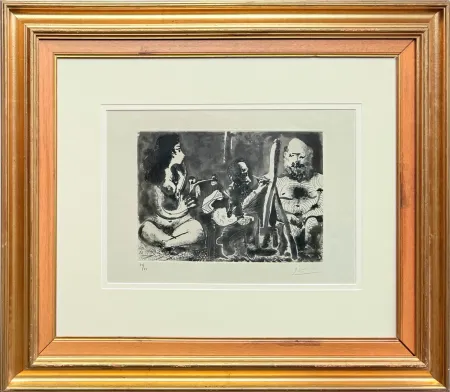 Acquaforte Picasso - Les bleus de Barcelone