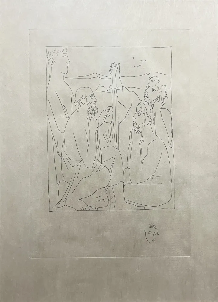 Acquaforte Picasso - Les Métamorphoses : RÉCITS DE NESTOR SUR LA GUERRE DE TROIE (1931)