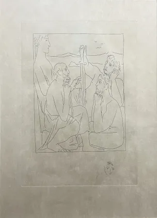 Acquaforte Picasso - Les Métamorphoses : RÉCITS DE NESTOR SUR LA GUERRE DE TROIE (1931)