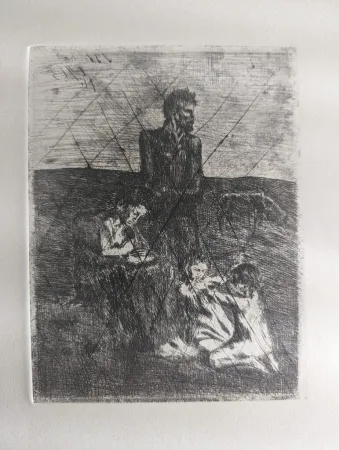 Incisione Picasso - Les pauvres