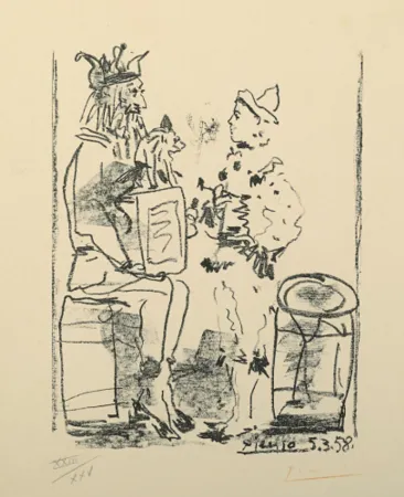 Litografia Picasso - Les Saltimbanques, from Souvenirs d'un collectionneur (B. 855; M. 285)
