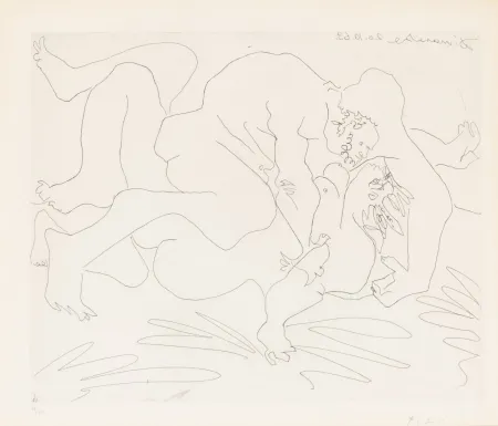 Incisione Picasso - L'Etreinte