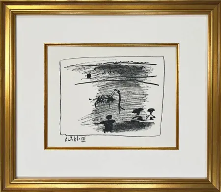 Litografia Picasso - Los Banderillos