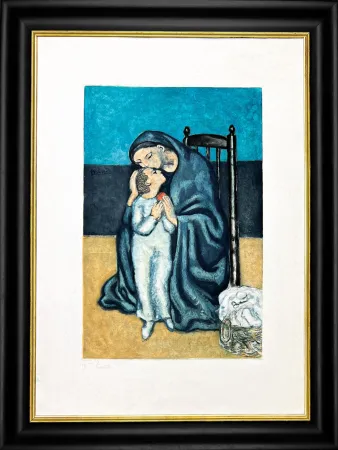 Acquaforte E Acquatinta Picasso - Maternité
