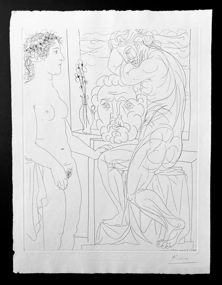 Non Tecnico Picasso - Modèle nu et sculptures