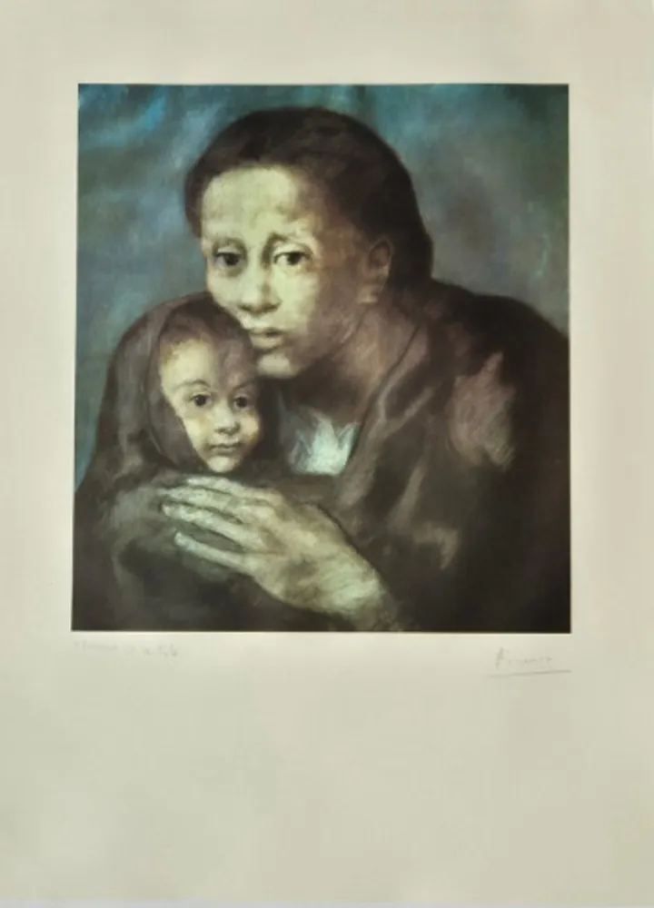 Offset Picasso - Mother and Child with Shawl, from Barcelona Suite
