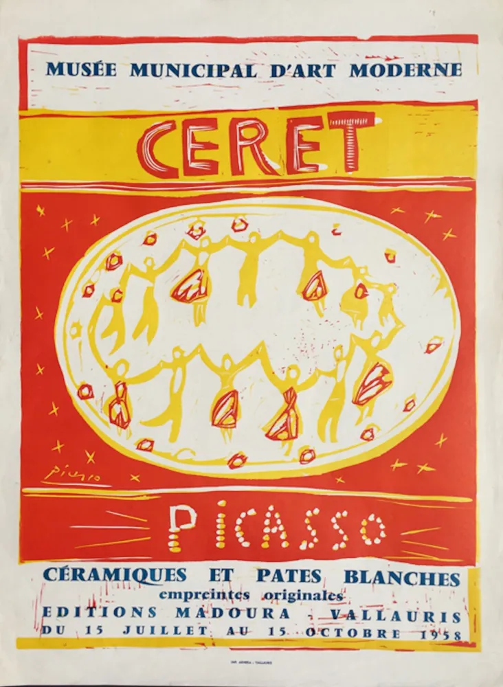 Linoincisione Picasso - Musee Municipal D’art Moderne Ceret (B. 1283)